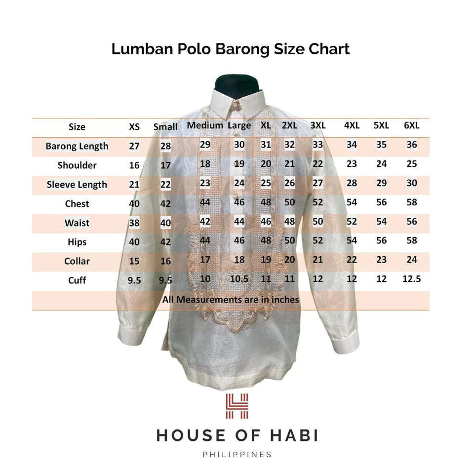 House of Habi Lumban Barong Tagalog (PRE-ORDER)