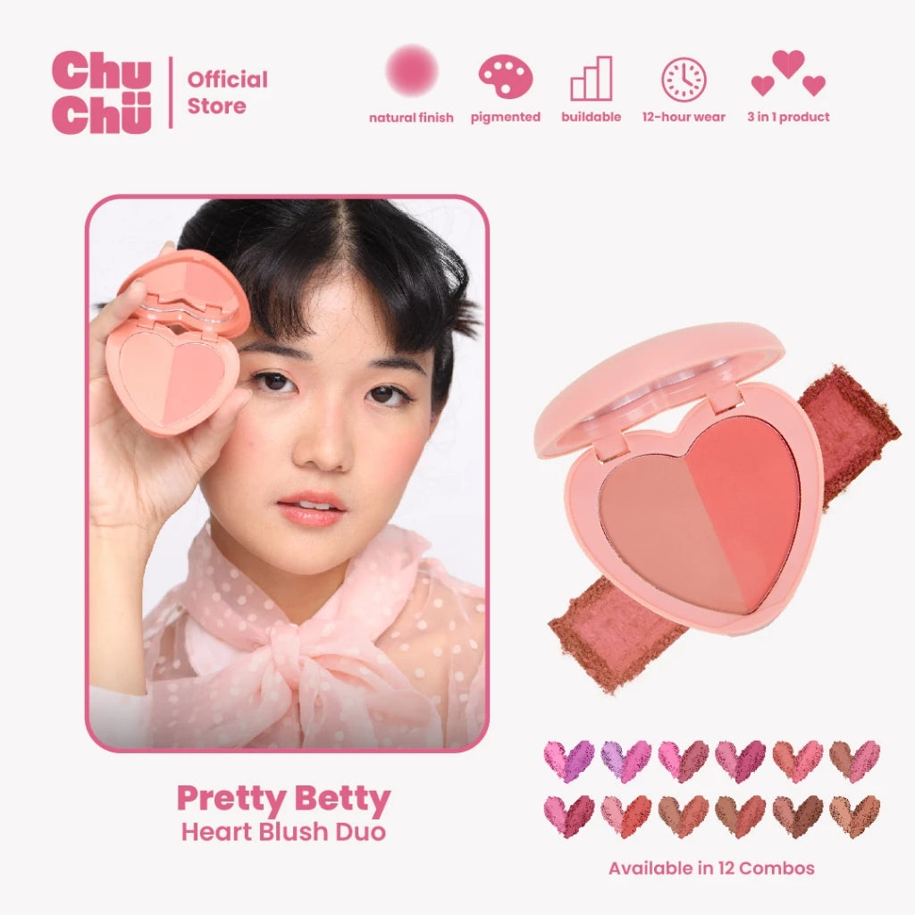Chu Chu Beauty Heart Blush Duo (PRE-ORDER)